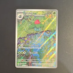 Pokemon TCG Ivysaur Scarlet & Violet 151 Illustration Rare Holo 167/165 100 HP - Image 1