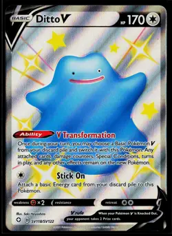 Pokemon Shining Fates: Shiny Vault #SV118/SV122 Ditto V - Image 1