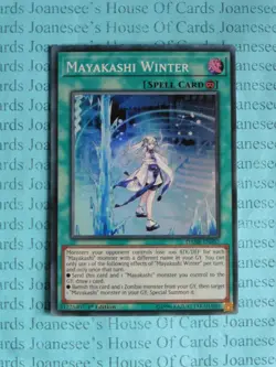 Mayakashi Winter DANE-EN057 Super Rare Yu-Gi-Oh Card 1st Edition New - Image 1