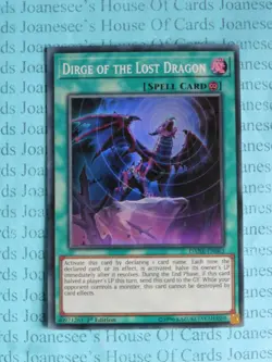 Dirge of the Lost Dragon DANE-EN063 Super Rare Yu-Gi-Oh Card 1st Edition New - Image 1