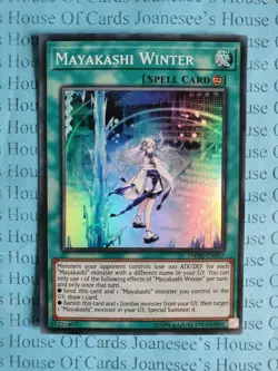 Mayakashi Winter DANE-EN057 Super Rare Yu-Gi-Oh Card (U) New - Image 1