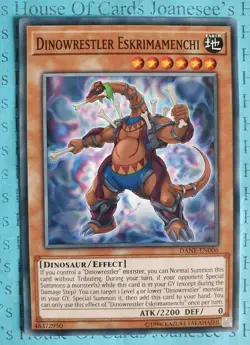 Dinowrestler Eskrimamenchi DANE-EN006 Common Yu-Gi-Oh Card (U) New - Image 1
