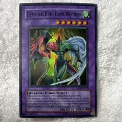Elemental Hero Flame Wingman DP1-EN010 Foil English Fusion Wind 2100/1200 - Image 1
