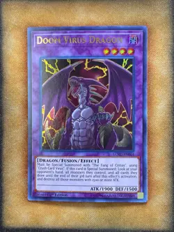 Yugioh Doom Virus Dragon LCKC-EN064 Ultra Rare 1st Ed NM - Image 1