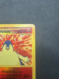 Typhlosion 64/165 Expedition Base Set Reverse Holo Rare Pokemon Card - Image 3
