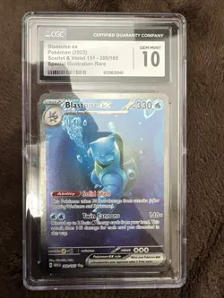Blastoise ex 200/165 (2023) Pokemon Scarlet & Violet 151 SIR CGC Gem Mint 10 - Image 1