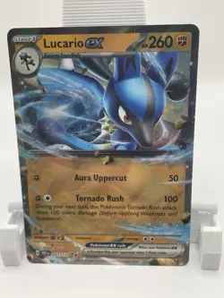 Pokemon Lucario ex Double Rare 051/131 Sv: Prismatic Evolutions Holo Card 2023 - Image 1