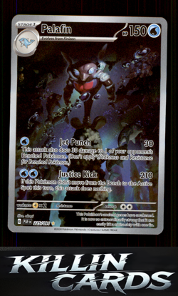 Palafin - 225/091 225/091 Pokemon Illustration Rare SV: Paldean Fates Card NM - Image 1