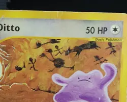 Pokemon TCG Ditto Card 51/144 Non Holo E-Series Skyridge 2003 Vintage- DMG - Image 4