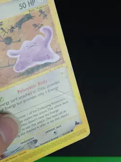 Pokemon TCG Ditto Card 51/144 Non Holo E-Series Skyridge 2003 Vintage- DMG - Image 5