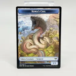Koma’s Coil Token MTG Kaldheim KHM #007 Official Token Card NM - Image 1
