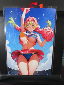 Mitsuri Kanroji Demon Slayer Custom Art Card NM Anime Sexy Waifu CCG Collectible - Image 1
