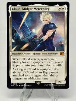 Cloud Midgar Mercenary Nonfoil Card #0010 MTG NM - Image 1