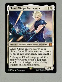 Cloud Midgar Mercenary Nonfoil Card #0010 MTG NM - Image 3