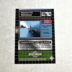 2000 #53 Datamon 15 /32 Ultimate Digimon CCG Card DP450 Vengeful digital monster - Image 2