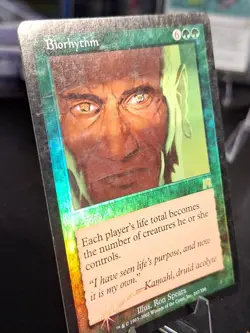 FOIL Biorhythm Onslaught Magic the Gathering Rare Fun Card - Image 2