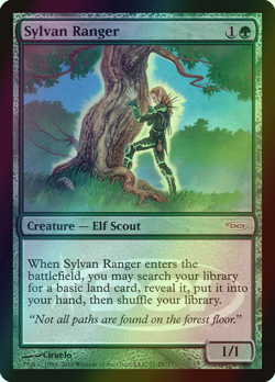 MTG Sylvan Ranger Foil ** DCI Promos ** English - Image 1
