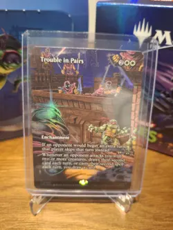 MTG TMNT Teenage Mutant Ninja Turtles Trouble in Pairs Borderless FOIL NM - Image 1