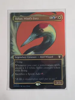 Kykar, Wind's Fury (Borderless) R Commander Masters 683 NM - Image 1
