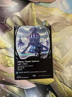 Uthros, Titanic Godcore (Borderless) Edge of Eternities Regular 0285 NM - Image 1