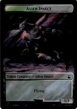 MTG Soldier // Alien Insect Double-Sided Token (Surge Foil) Foil NM Doctor Who - Image 2
