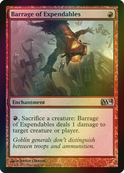 MTG Barrage of Expendables Foil ** Magic 2014 ** English - Image 1