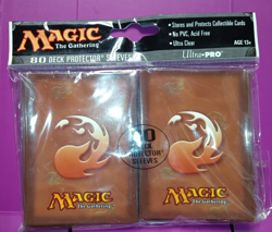 Ultra Pro Magic The Gathering MTG 80 Deck Protector Sleeves MANA RED #24532 - Image 1