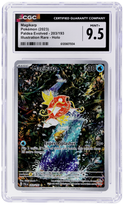 2023 Pokemon SV Paldea Evolved Magikarp Illustration Rare #203 CGC 9.5 - Image 1