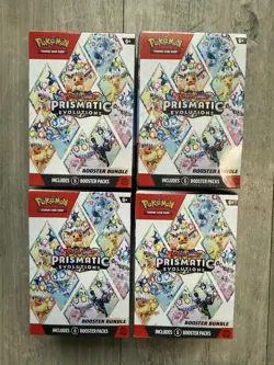 Pokemon TCG: Prismatic Evolutions Booster Bundle - Lot of 4 - Factory Sealed - Image 1