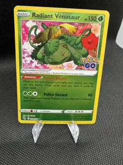 Radiant Venusaur 004/078 Radiant Rare Pokemon Card Pokemon GO 🔥 NM/M 🔥 - Image 1