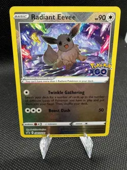 Pokemon Go Radiant Eevee Black Star Promo SWSH230 - Image 1