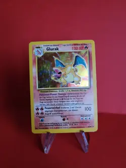 Pokemon Karte/card - Charizard Glurak 4/102 - Base Set Holo - VG-Excellent - Image 1