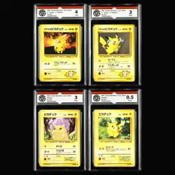 CCG 0.5/3/4 1996 Pokemon JPN Pikachu 4PCS - Image 1