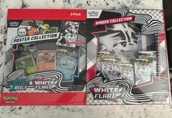 Pokemon Black Bolt White Flare Poster Collection & White Flare Binder Collection - Image 1