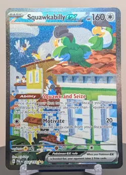 Pokemon Squawkabilly ex 264/193 English PAL Paldea Evolved SIR Full Art - Image 1