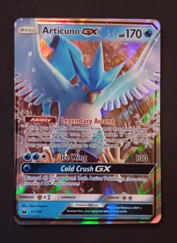 Articuno GX 31/168 - Rare Holo - Sun & Moon - Celestial Storm - Pokemon TCG - NM - Image 1