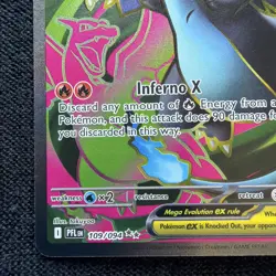 Pokemon TCG Mega Charizard X EX 109/094 Full Art Ultra Rare Phantasmal Flames - Image 5