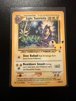 Pokemon Celebrations Classic Collection Light Toxtricity Black Star Promo - Image 1