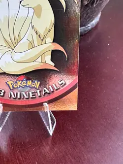 1999 Topps Pokemon Ninetails #38 HOLO FOIL Blue Logo - Image 4