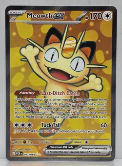 Pokemon Meowth Ex Ultra Rare 107/88 NM Perfect Order NEW IN HAND - Image 1