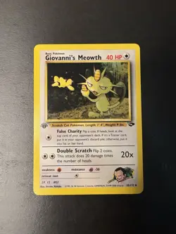Giovanni’s Meowth 1st Edition – Gym Challenge 43/132 Vintage Pokemon WOTC - Image 5