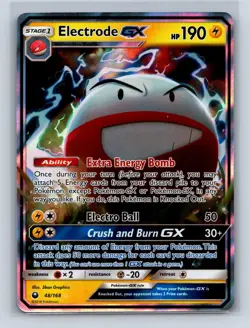 ELECTRODE GX 48/168 HOLO RARE GX CELESTIAL STORM POKEMON LP - Image 1