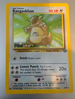 Pokemon TCG Kangaskhan Jungle 5/64 Holo Unlimited Holo Rare - Image 1