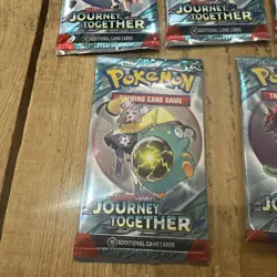 5 X Pokemon Pokemon Journey Together Scarlett Violet Booster Pack New mint - Image 4