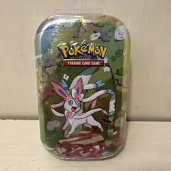 Pokemon TCG Scarlet & Violet Prismatic Evolutions Mini Tin Sealed Sylveon New - Image 1