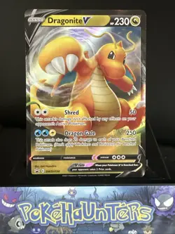 Pokemon Card Dragonite V SWSH154 Black Star Promo Half Art Ultra Rare Near Mint - Image 1