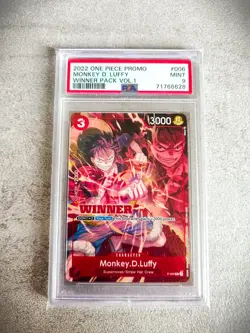 One Piece PSA 9 Monkey D. Luffy Winner Pack Vol 1 #006 Promo 2022 - Image 1