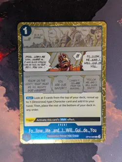 Follow Me and I Will Guide You OP10-059 R Royal Blood One Piece TCG Card - Image 1