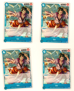 Set Of 4 Izo OP13-041 Uncommon One Piece Trading Card - Image 1