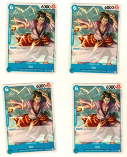 Set Of 4 Izo OP13-041 Uncommon One Piece Trading Card - Image 3